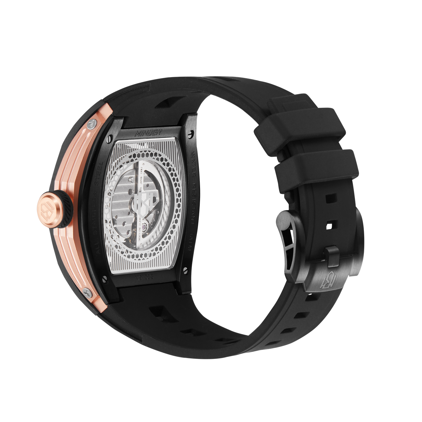 Minber JC 9108 Black & Rose Gold