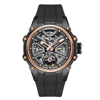 Minber JC 8005 Black & Rose Gold