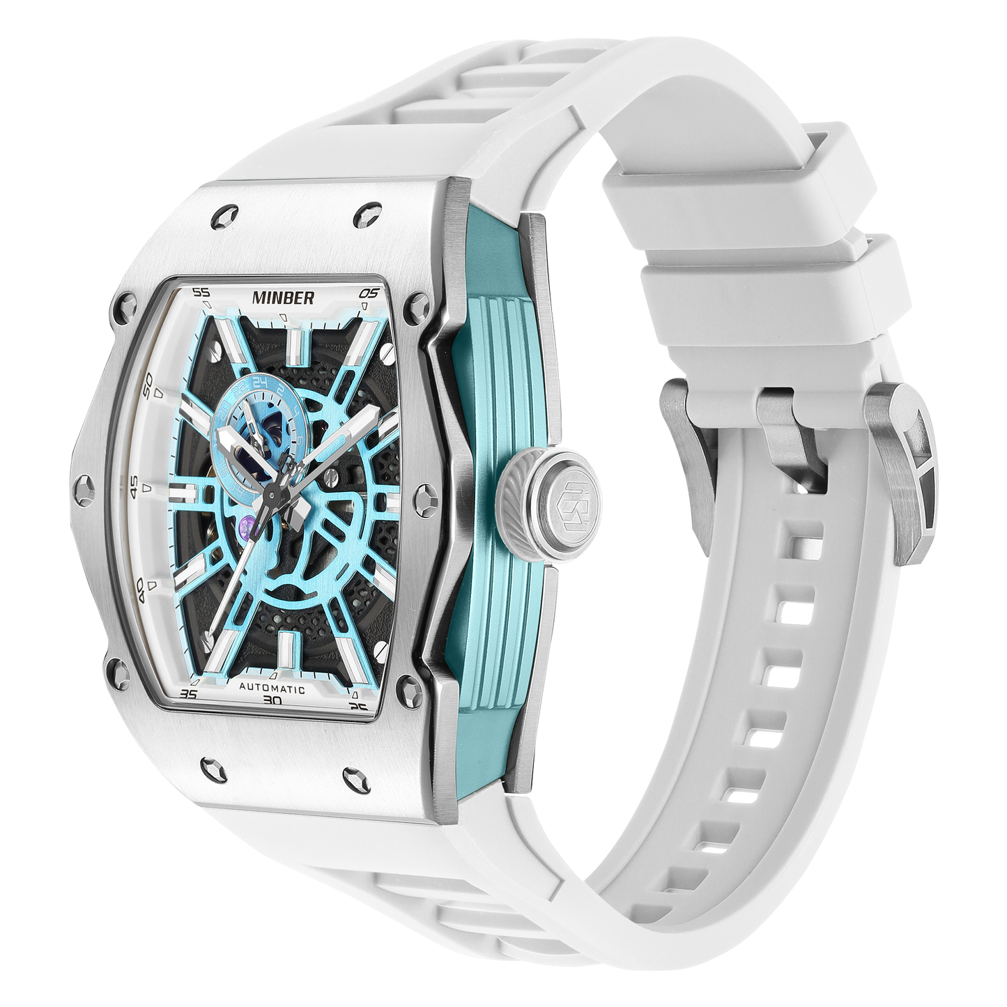 Minber JC 8009 White & Aqua