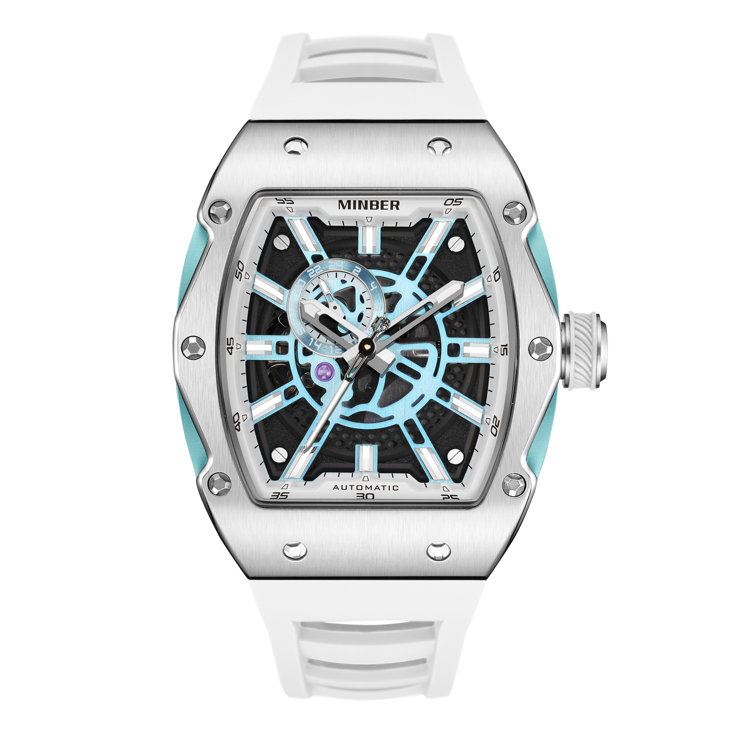 Minber JC 8009 White & Aqua