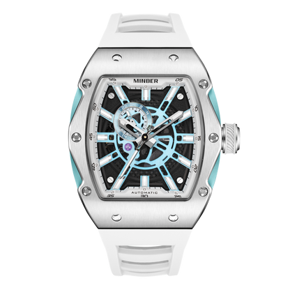 Minber JC 8009 White & Aqua